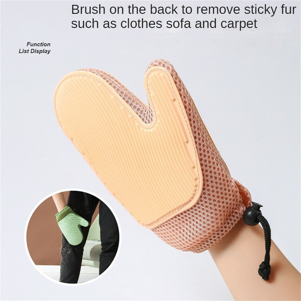 Cat Hair Glove Pet Fur Remover Glove Dog Grooming Glove Brush For Shedding Pet Hair Remover Mitt Cleaner Grooming Glove - Image 8