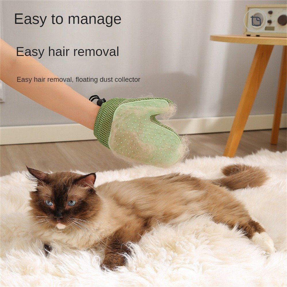 Cat Hair Glove Pet Fur Remover Glove Dog Grooming Glove Brush For Shedding Pet Hair Remover Mitt Cleaner Grooming Glove - Image 9