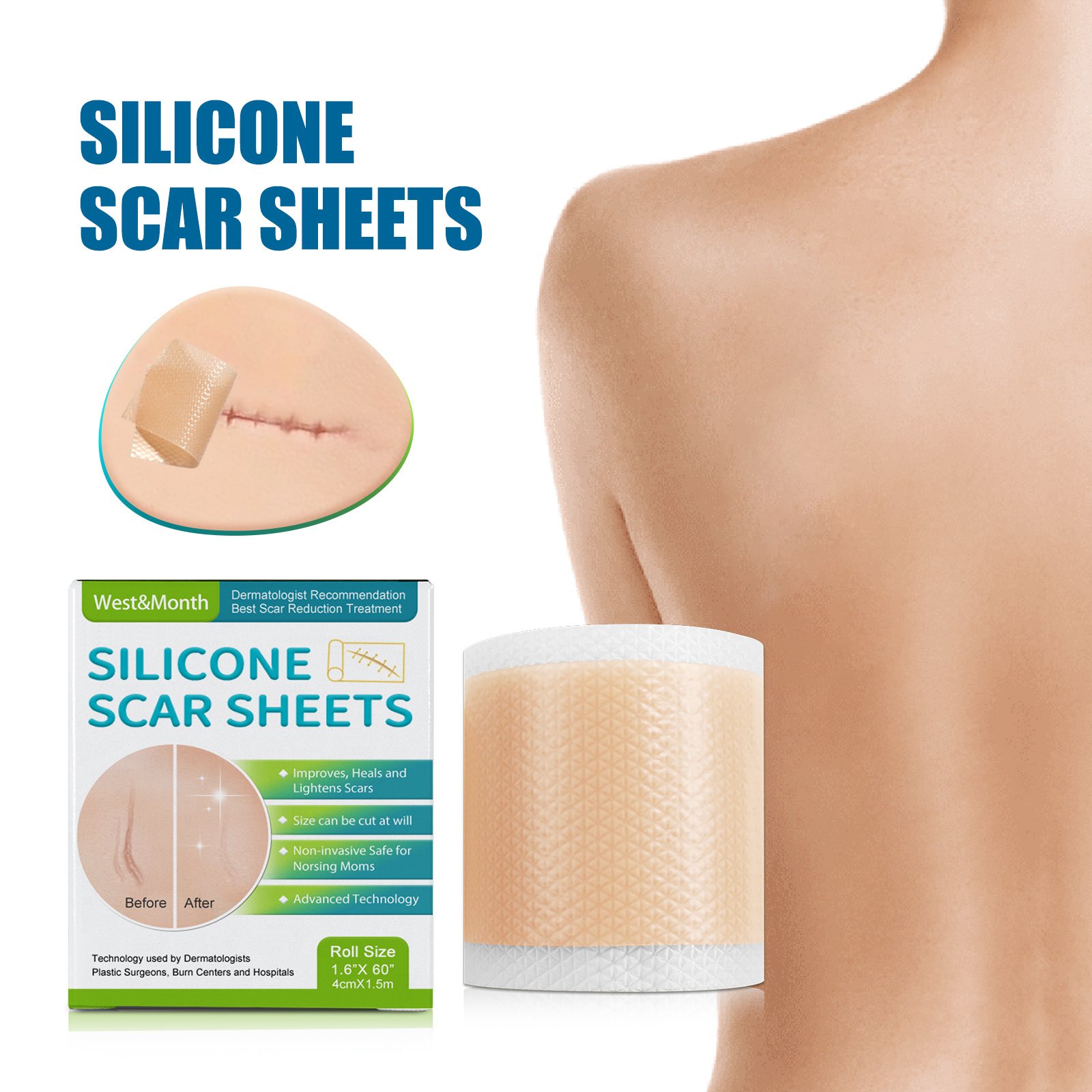 Self-Adhesive Silicone Scar Repair Orange Line Growth Line Smooth Skin Care Beauty Patch - Image 4